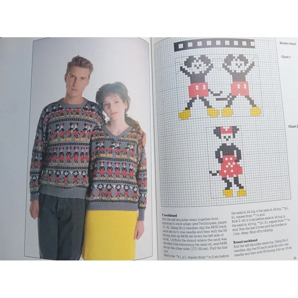 The Disney Book of Knitting‎ by Debby Robinson and Melinda Coss (1987 HC DJ)